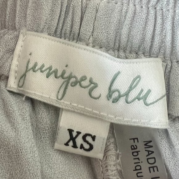 JUNIPER BLUE: XS Patterned Cut Flare Flowy Pants - Picture 4 of 4